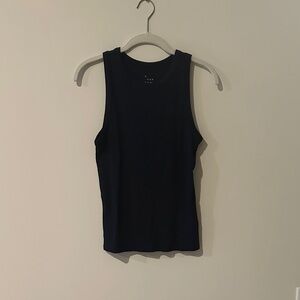 a new day Navy Ribbed Tank Top
